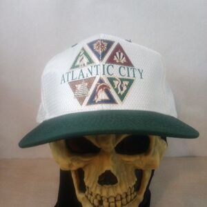 Deadstock Vintage Atlantic City New Jersey Two Tone Snap Back Hat